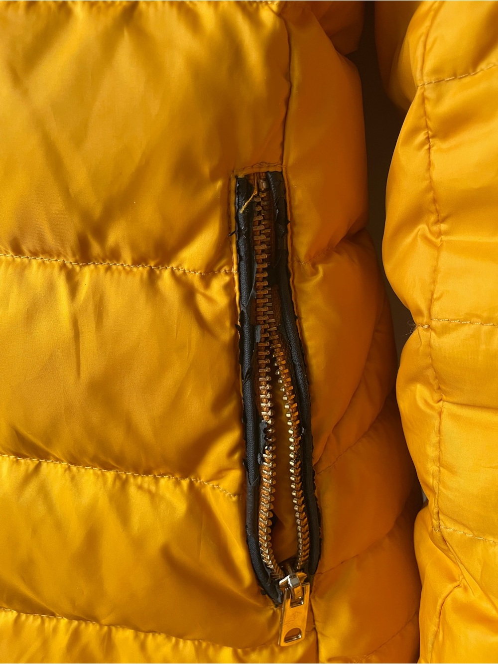 Yellow Puffer Jacket - Picture 3 of 9